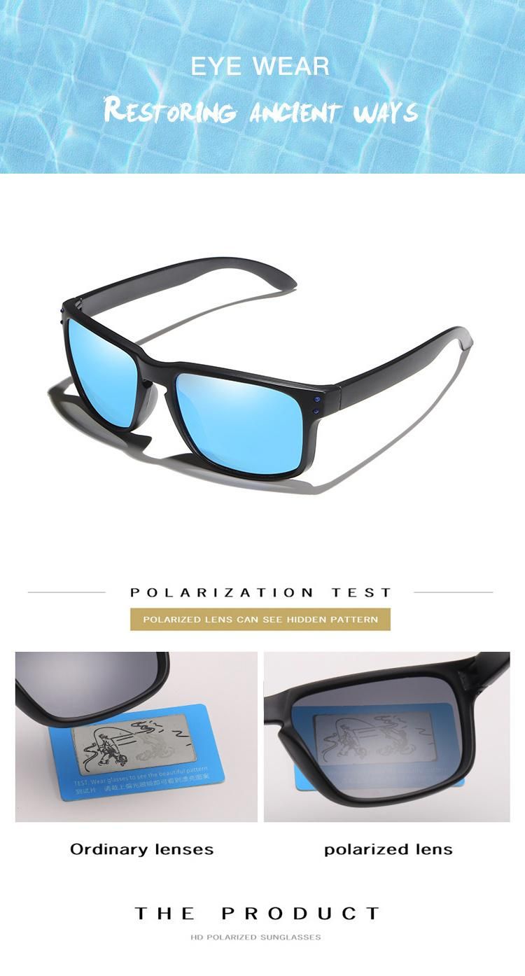 New Personality Popular Shades Men Fashion Ultralight Sport Polarized Sunglasses