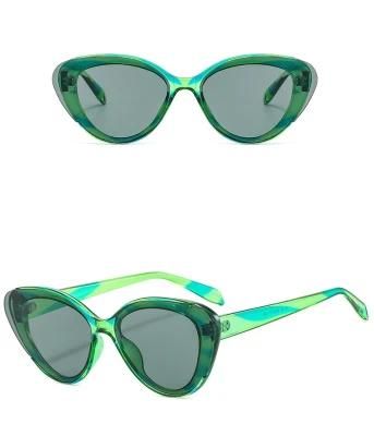 2022 New Style Fashion Cat Eye Small Frame Plastic Sunglass