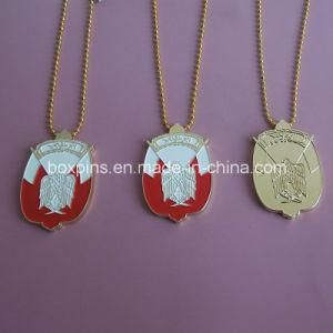 UAE National Day Red Falcon Gold Necklace (falcon necklace-1103)