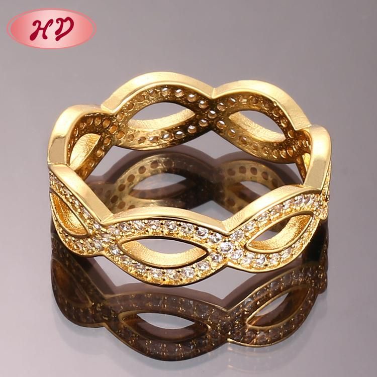 18K 14K Gold Plated Fashion Wedding Engagement Jewelry Silver Stainless Steel Man Finger Rings Design