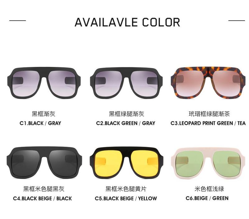 2020 New Design Oversize Square Sunglasses