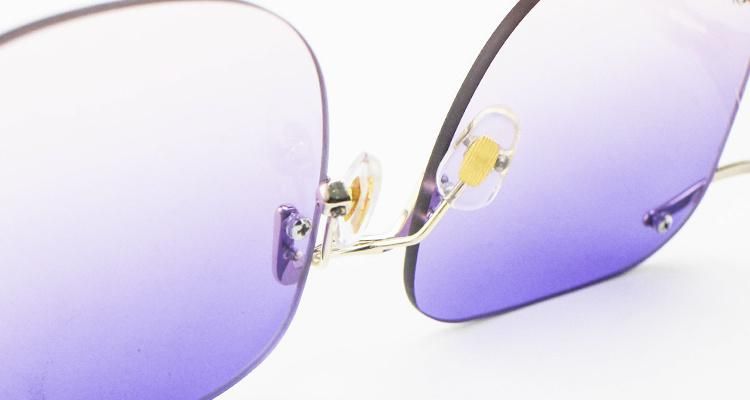 Fashion Oversize Custom Logo Ready Frameless Women Sunglasses