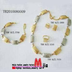 Zinc Alloy Necklace Set with CZ Rhinestones (TB1080009)