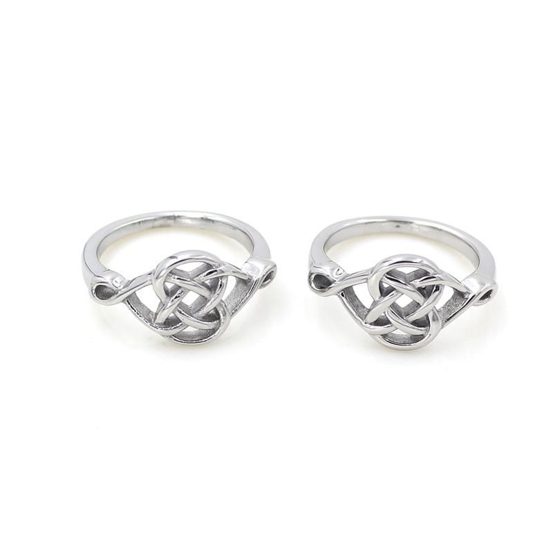 Customized 316 Stainless Steel Ring Jewelry Women Knot Ring