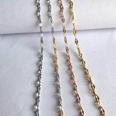 Wholesale Jewelry Fashion Necklace BS Chain with Flower Embossed