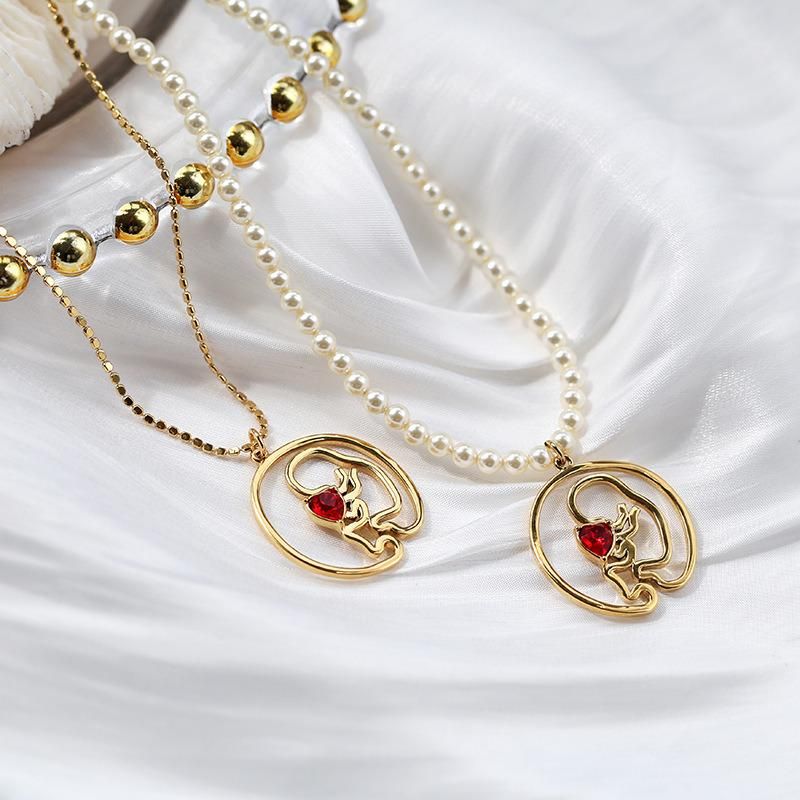 Fashion Simple Hollow out Baby Love Necklace Jewelry