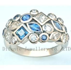 Fashion CZ Ring Stainless Steel Jewelry (RZ8422)