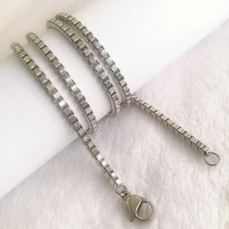 Jewelry Stainless Steel Making Bulk Box Chain Necklace