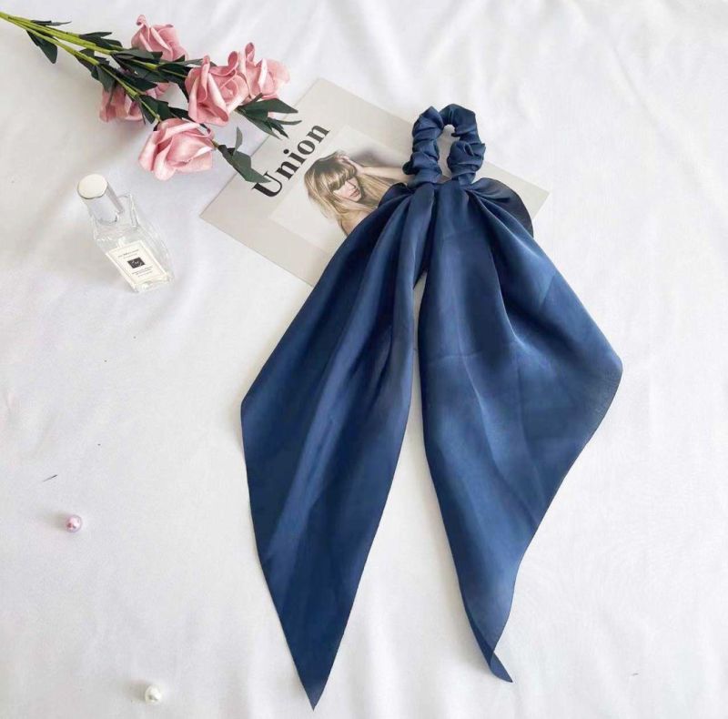 Fashion Ponytail Bow-Tied Silk Satin Hair Accessories Headbands Scrunchies Hairbands