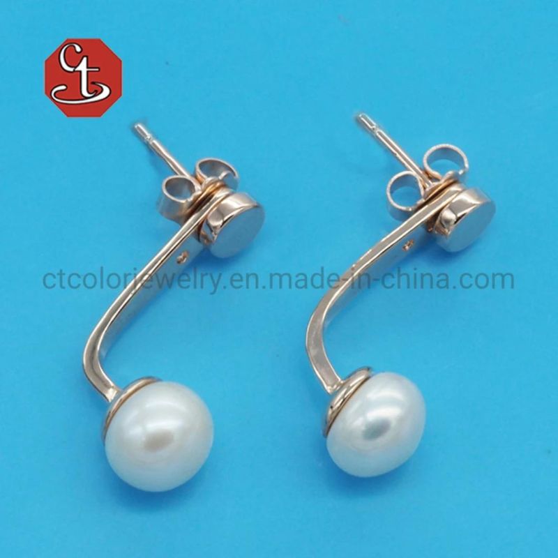 Gentle Natural Ring Open Adjustable Finger Rings for Women Pearl Set for Wedding Jewelry