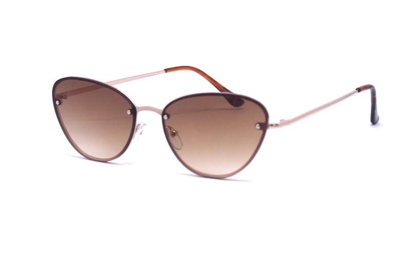 Hot Sale Gradient Round Burlywood Fashion Polarized Sunglasses