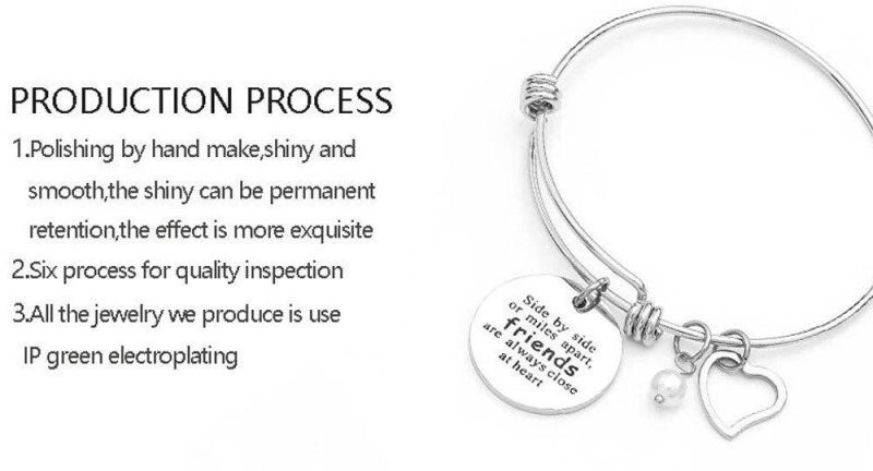 Charm Bracelet Teacher Gift Inspire Encourage Love Expandable Bangle