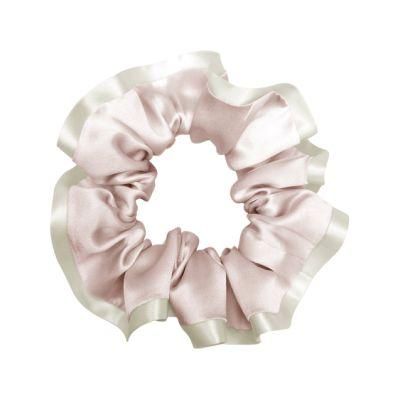 22 Momme Silk Satin Scrunchies in Pink Color for Girls