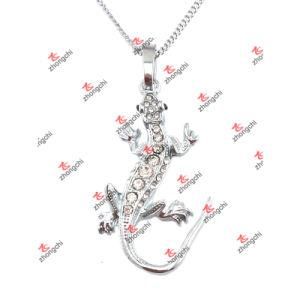 Alloy Animal Lizard Charms Pendant Jewelry with Crystal (LCC60127)