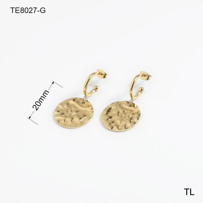 Manufacturer Custom High Quality Fashion Jewelry Women New Arrivals Earring Waterproof Stainless Steel Gold Never Fade Earring