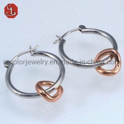 Fashion jewelry Earring Minimalist 925 Sterling Silver Jewellery Rose Gold Earring