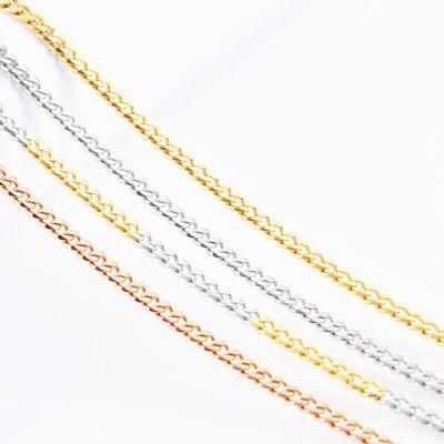 Stainless Steel Fashion Jewelry Making Chain Gold Plate Necklace Anklet Bracelet Handcraft