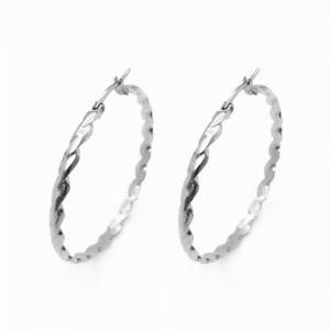 Yongjing Jewelry Stainless Steel Fashion Hoop Earrings (YJ-E0019)
