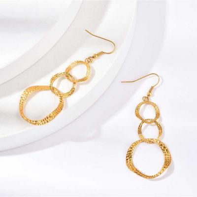 Wholesale High Quality Stainless Steel Fashion Accessories Gold Plated Jewelry for Women&prime;s Fashion Earrings