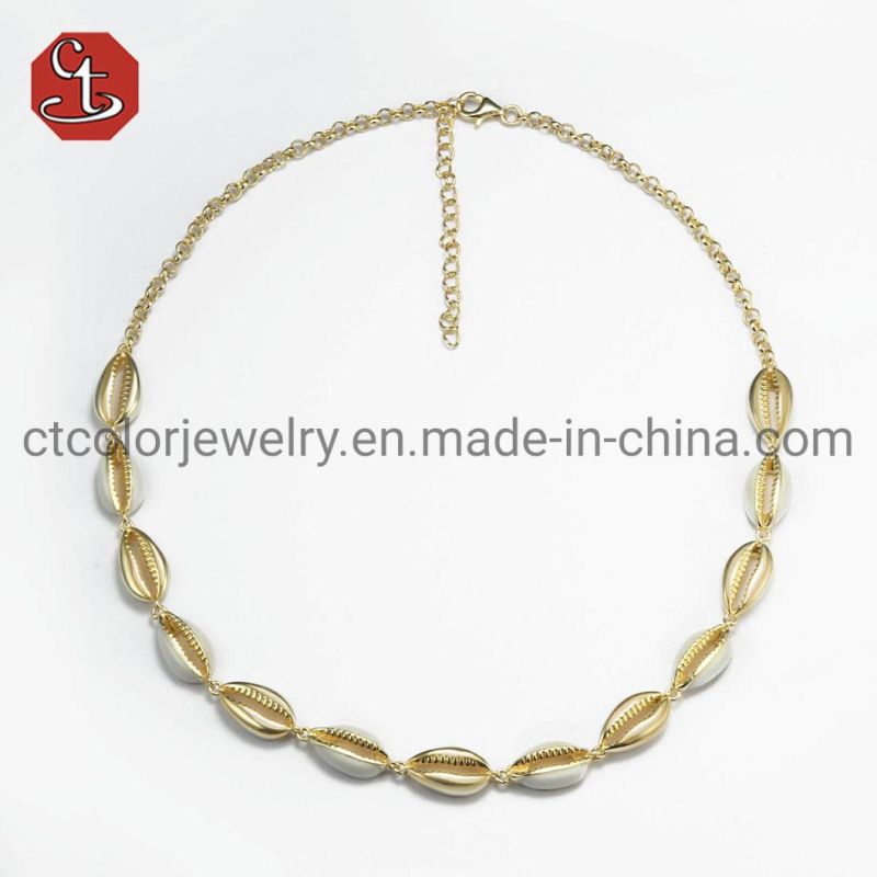 High Quality 925 Silver Double Color Chain Fashion Jewelry Necklaces