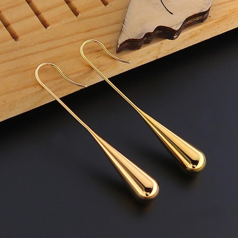 Manufacturer Custom Earring High Quality Waterproof Non Fade Fashion jewellery 18K Gold Plated Ear Ring Simple Styles Earrings Jewelry