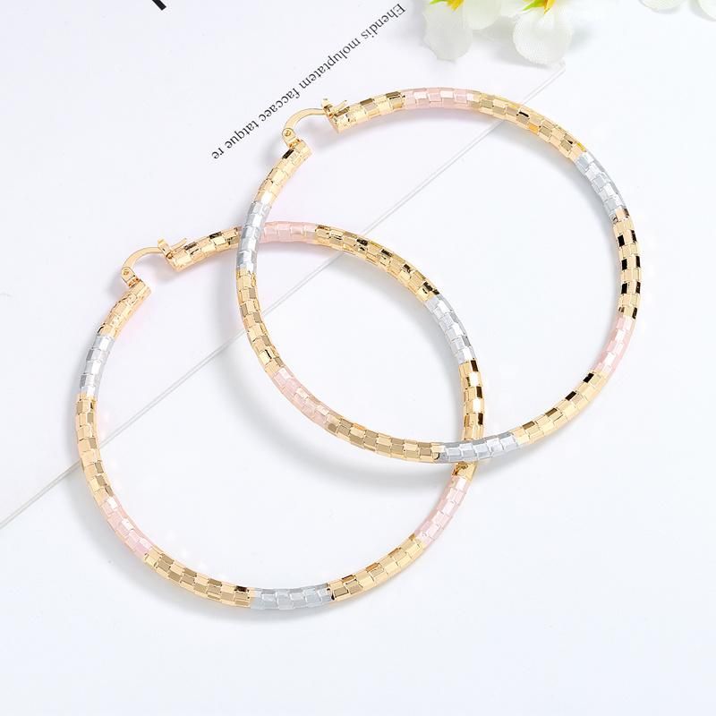 2020 Fashion Joyeria Custom 18K Gold Plated Simple Hoop Earring Designs Jewelry for Woman