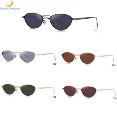 2020 Newly Fashion Ready Goods Small Rim Metal Sunglasses for Women