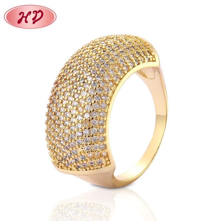 Women 18K Gold Plated Stainless Steel Silver Fashion Engagement Finger Wedding Rings Jewelry Design
