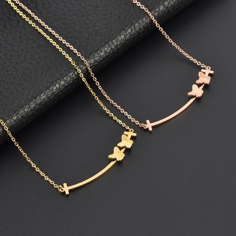 Manufacturer Custom Fashion Jewelry Necklace High Quality Waterproof 14K Gold Jewelry Wholesale Woman Butterfly Chain Fashion Jewelry for Women
