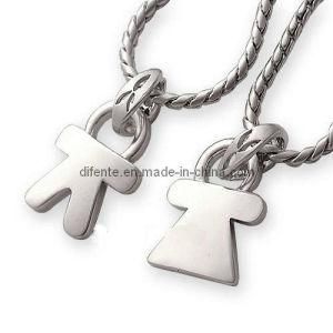 Fashion Stainless Steel Lovers&prime; Pendant (PZ8617)