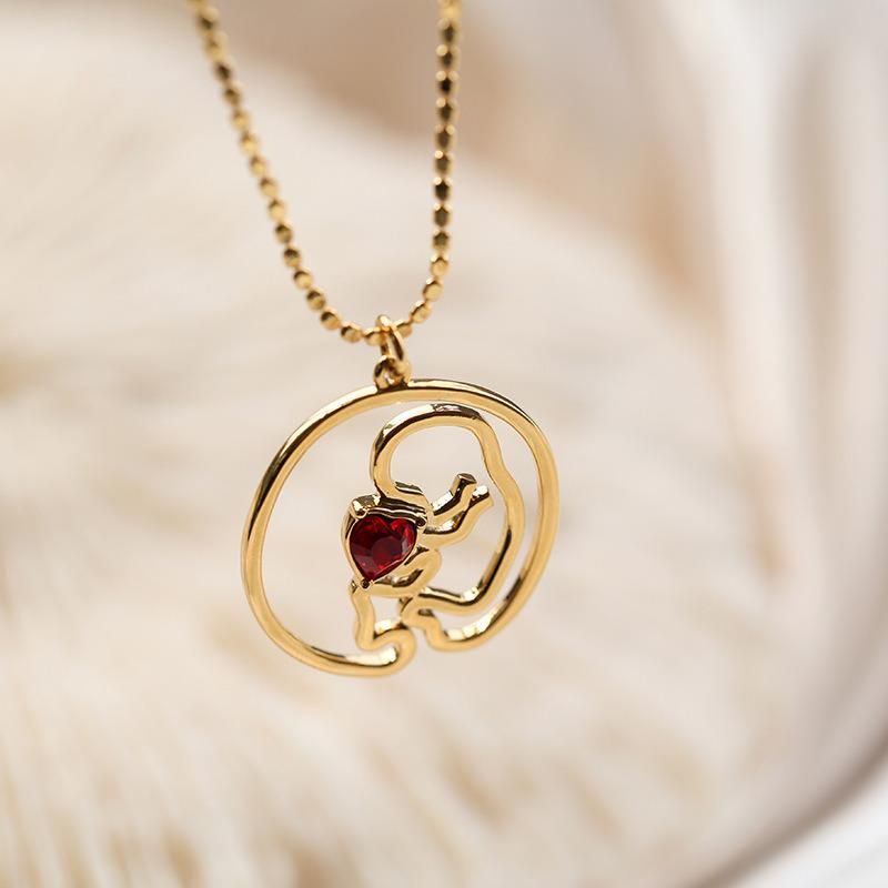 Fashion Simple Hollow out Baby Love Necklace Jewelry