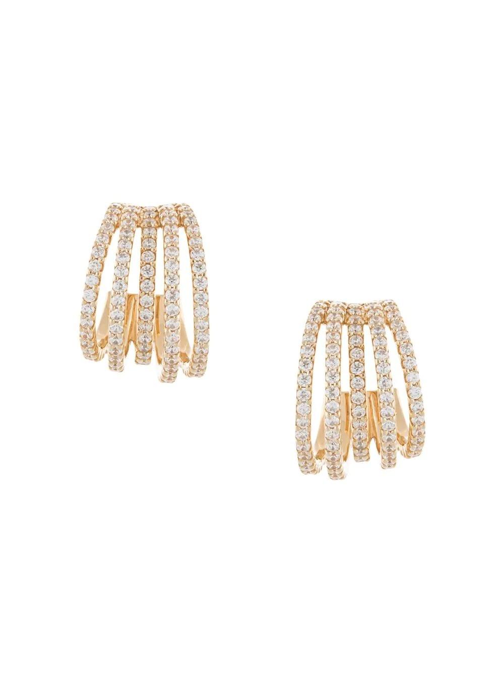 Geometric Multi-Layer Arc Fashion Temperament Earrings Jewelry
