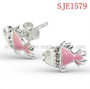 Cute Fish Design Stainless Steel Earring Jewelry (SJE1579)