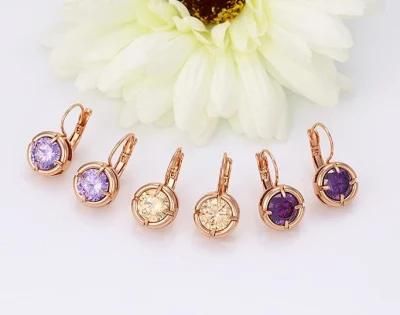 China Wholesale Fashion Rose Gold Earrings