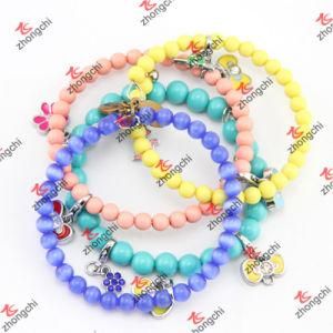 Stainless Steel Wire Beads Bangles/Bracelet for Young Girls Jewelry (B15)