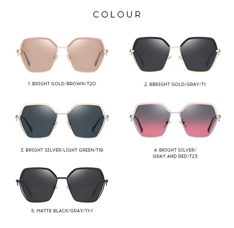 2021 New Arrivals Fashion Designer Square Frame Trendy Women Oversized Shades Sunglasses