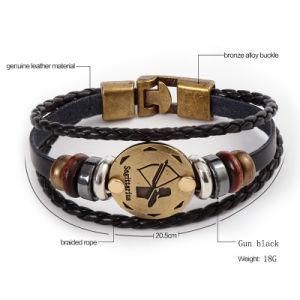 Casual Personality Zodiac Signs Punk Bracelet