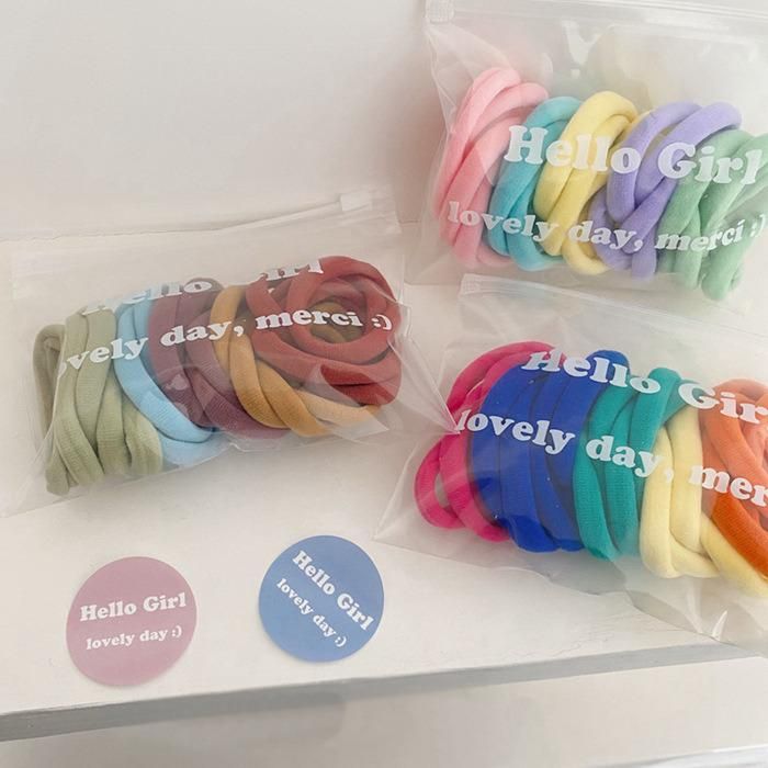 Elastic Hair Band Lovely Solid Rubber Bands Female Hair Accessories