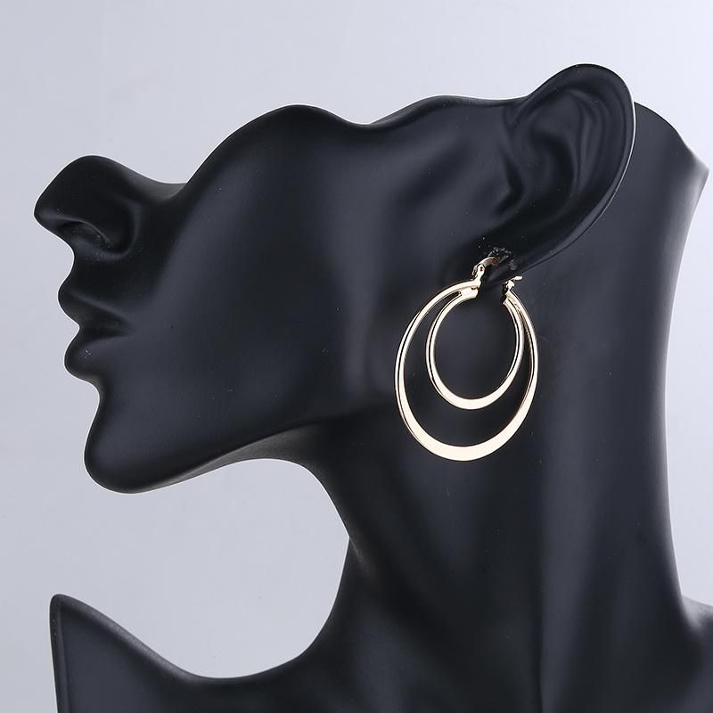 Custom Fashion Jewellery New Model Champaign Gold Color Plated Big Earring
