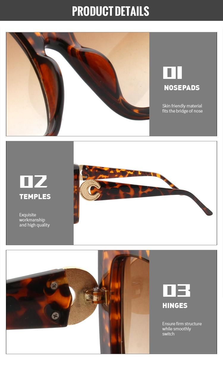 2022 Designer Plastic Sun Glasses for Wholesale Women Shades UV400 Oversized Big Square Sunlgasses