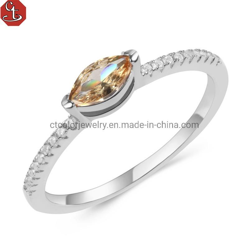 Fashion jewelry colorful Gemstone 925 silver Ring for gift