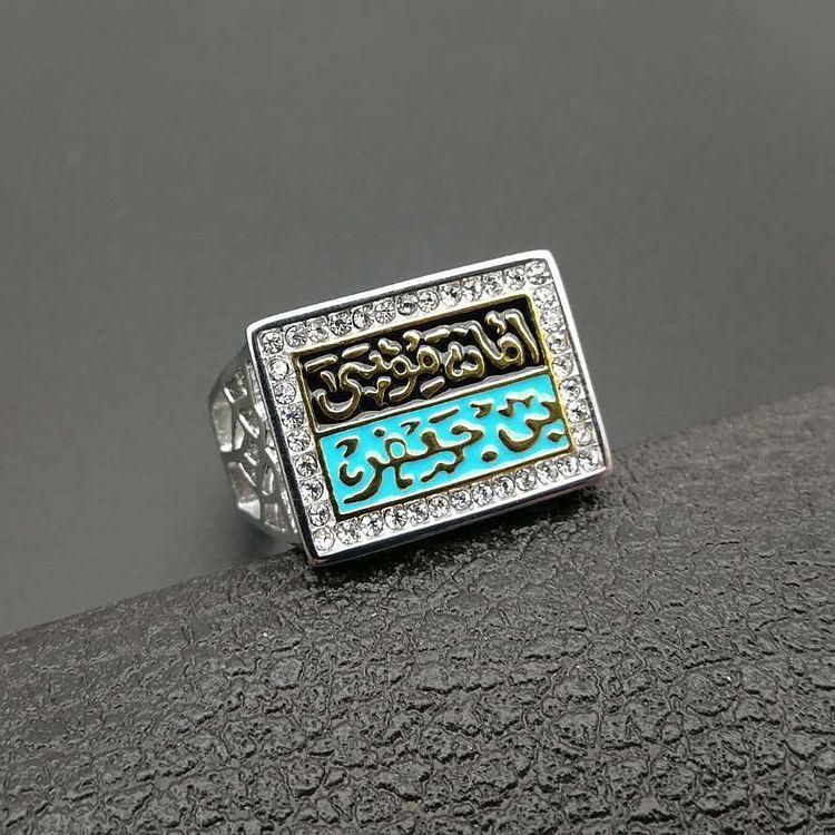 Oil Drop Color Room Titanium Steel Men′ S Ring