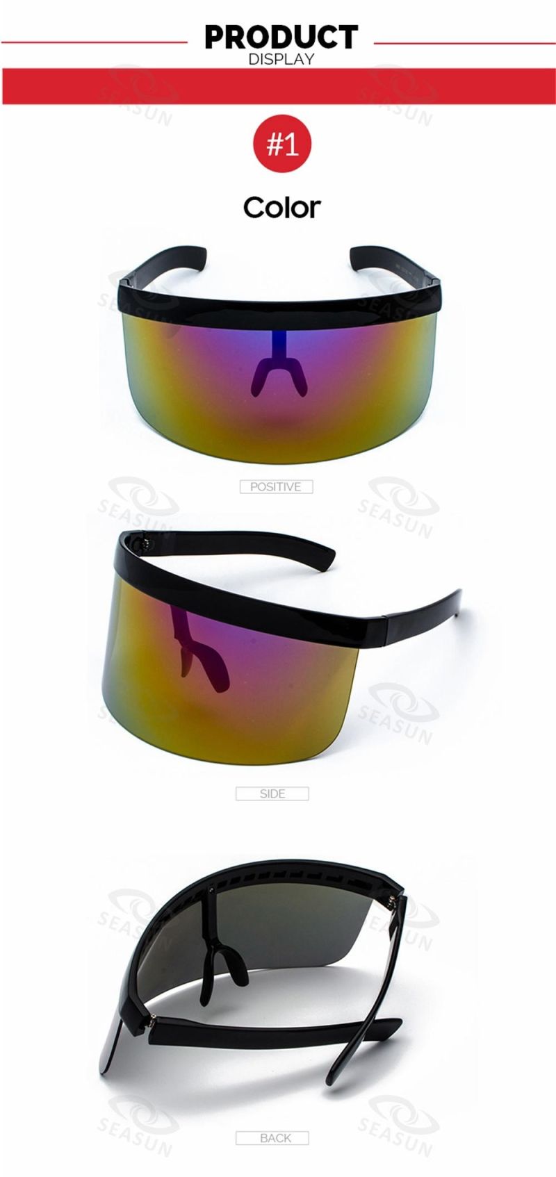 High Quality Fashionable PC Leg Gray Rectangular Shape Frame Metal Hinge Custom Logo Cap Sunglasses
