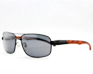 High Quality Fashion Men Metal Polarized Sport Sunglasses (14105)
