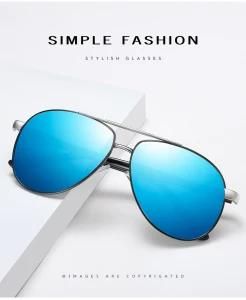 Men Aviation Sunglasses Mirror Retro Sunglasses for Driving UV400 Protection