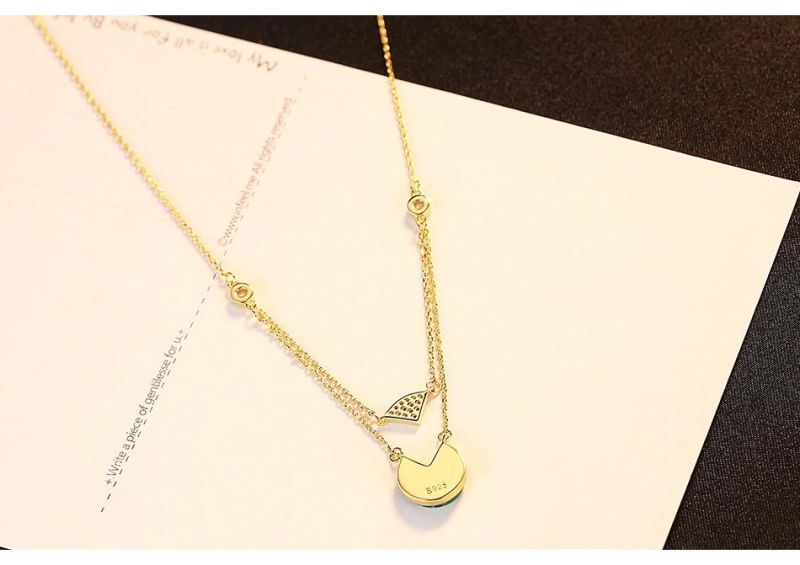 Handmade Long Multilayer Gold Plated Necklace for Women