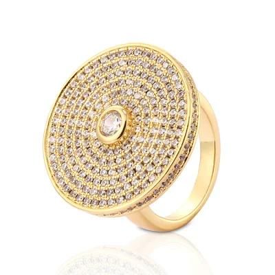 18K Gold Plated Silver Stainless Steel Fashion Women Engagement Finger Wedding Rings Jewelry Design