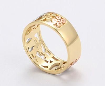 2022 Fashion New Arrival Elephant Gold Plated Color Alloy Ring for Women Unique Design