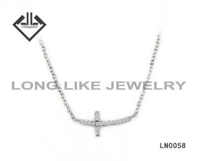 Hotselling Fashion Silver Jewelry Cross Necklace