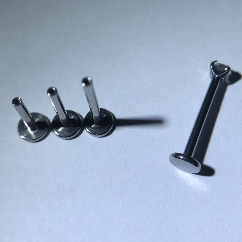 ASTM F136 Titanium High Quality Labret with Ball Body Piercing Jewelry